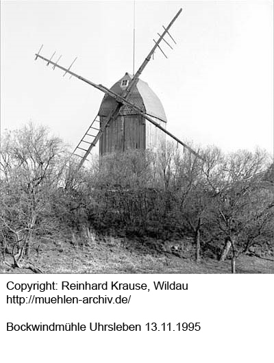 Bockwindmühle Uhrsleben, Foto von 1995